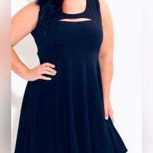 City Chic Black Cut Out Women's Dress